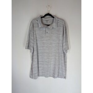 Architect Golf Performance Polo Shirt Mens 2XLT Gray Space Dye Short Sleeve